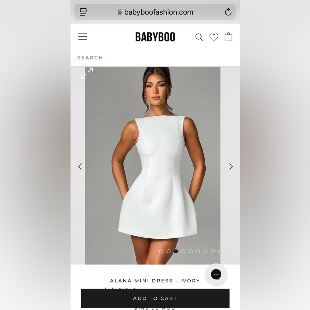 BABYBOO - Alana Mini Dress - Size L